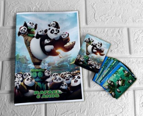 Álbum de Figurinhas Kung Fu Panda