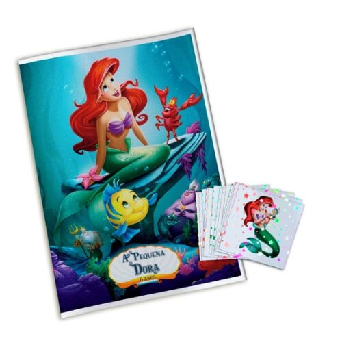 Álbum de Figurinhas Metalizadas a Pequena Sereia
