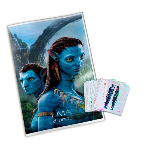 Álbum de Figurinhas Metalizadas Avatar