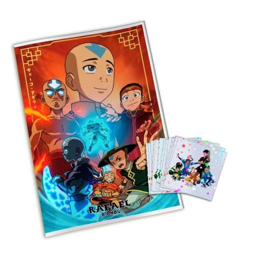 Álbum de Figurinhas Metalizadas Avatar a Lenda de Aang