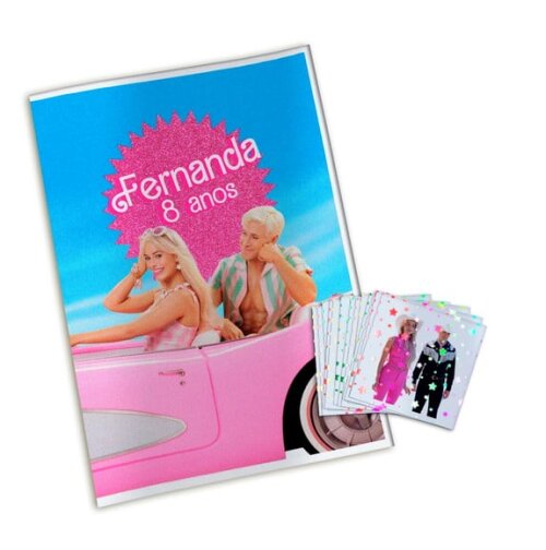 Álbum de Figurinhas Metalizadas Barbie Filme