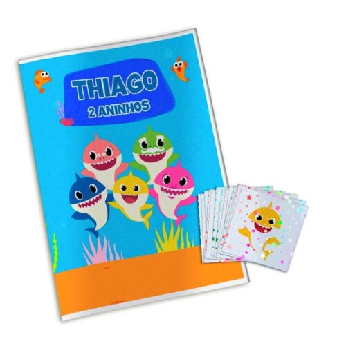 Álbum de Figurinhas Metalizadas Baby Shark