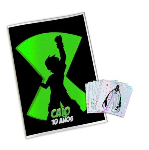 Álbum de Figurinhas Metalizadas Ben 10
