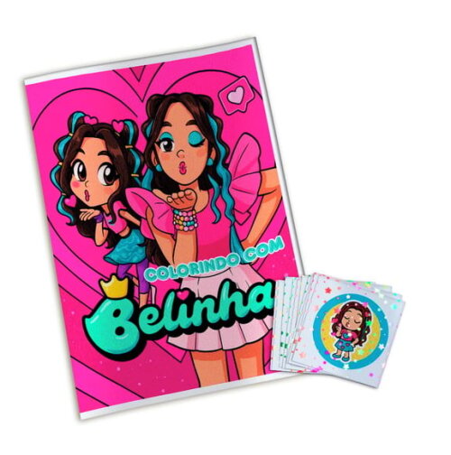 Álbum de Figurinhas Metalizadas Belinha