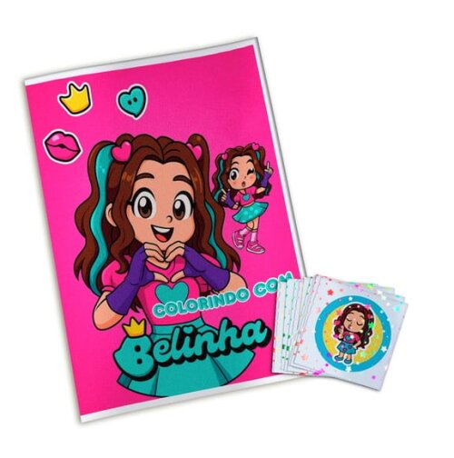 Álbum de Figurinhas Metalizadas Belinha