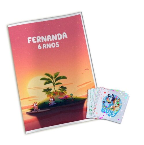 Álbum de Figurinhas Metalizadas Bluey