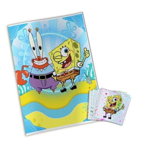 Álbum de Figurinhas Metalizadas Bob Esponja