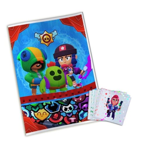 Álbum de Figurinhas Metalizadas Brawl Stars