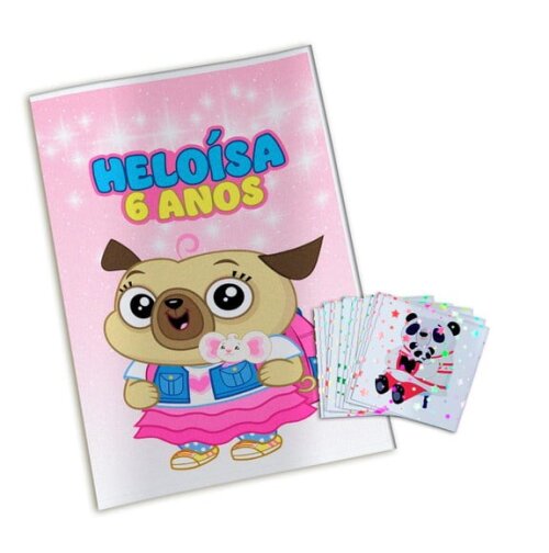 Álbum de Figurinhas Metalizadas Chip e Potato