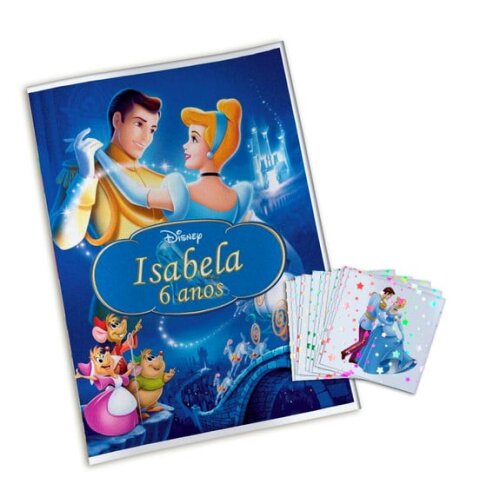 Álbum de Figurinhas Metalizadas Cinderela