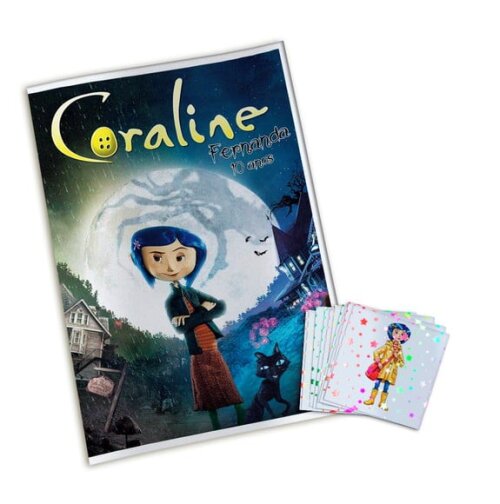 Álbum de Figurinhas Metalizadas Coraline