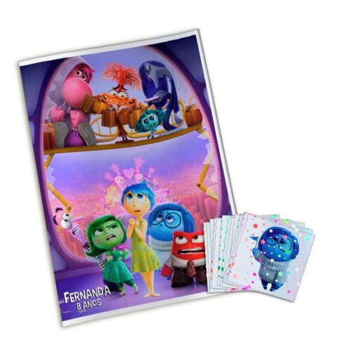 Álbum de Figurinhas Metalizadas Divertida Mente 2