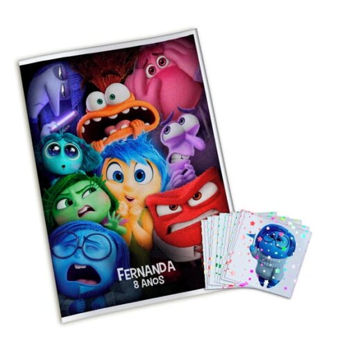 Álbum de Figurinhas Metalizadas Divertida Mente 2