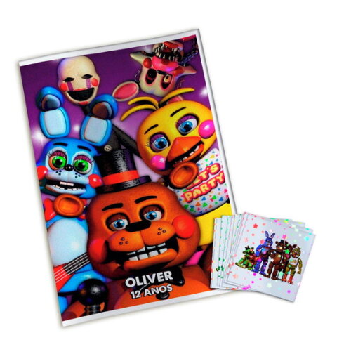 Álbum de Figurinhas Metalizadas Five Nights At Freddy's