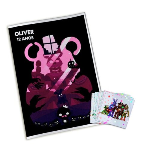 Álbum de Figurinhas Metalizadas Five Nights At Freddy's