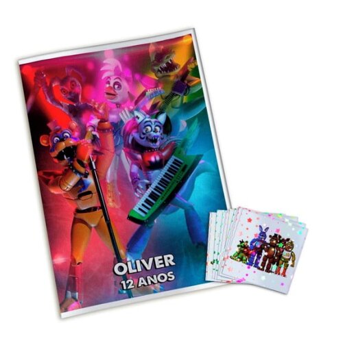 Álbum de Figurinhas Metalizadas Five Nights At Freddy's