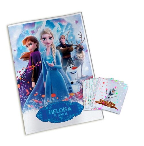 Álbum de Figurinhas Metalizadas Frozen