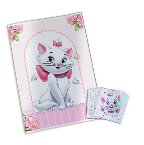 Álbum de Figurinhas Metalizadas Gatinha Marie