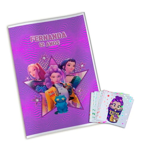 Álbum de Figurinhas Metalizadas Guerreiras do K-pop