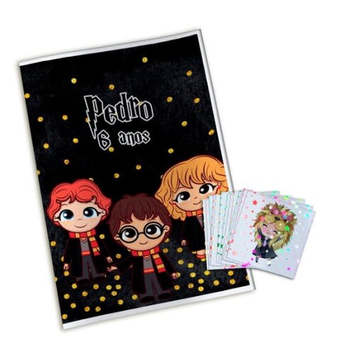 Álbum de Figurinhas Metalizadas Harry Potter