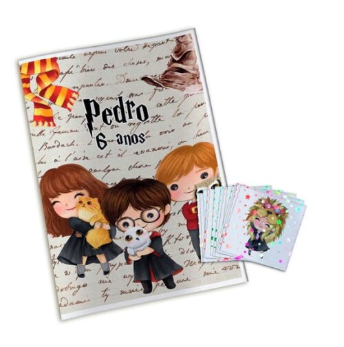 Álbum de Figurinhas Metalizadas Harry Potter
