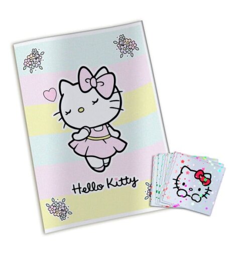 Álbum de Figurinhas Metalizadas Hello Kitty