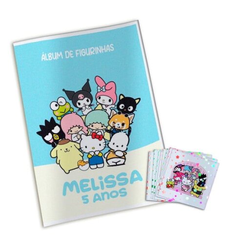 Álbum de Figurinhas Metalizadas Hello Kitty