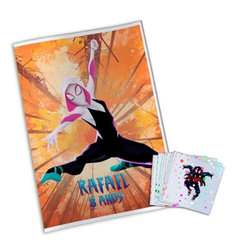 Álbum de Figurinhas Metalizadas Homem Aranha no Aranhaverso