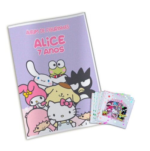 Álbum de Figurinhas Metalizadas Hello Kitty