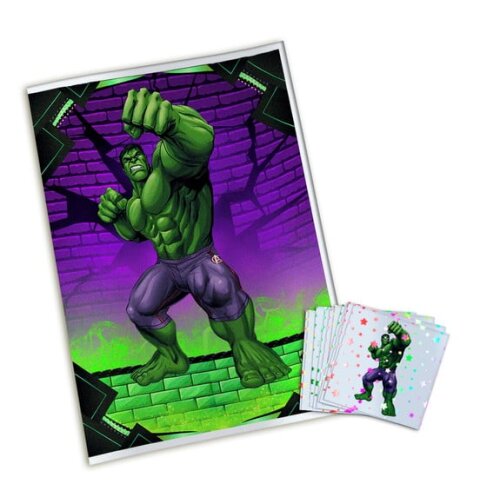 Álbum de Figurinhas Metalizadas Hulk