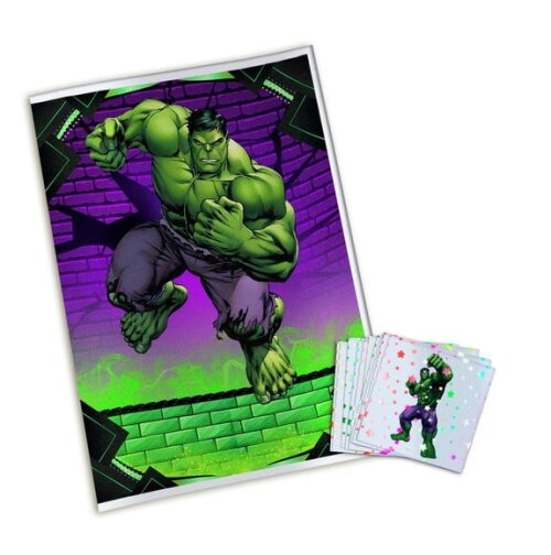 Álbum de Figurinhas Metalizadas Hulk
