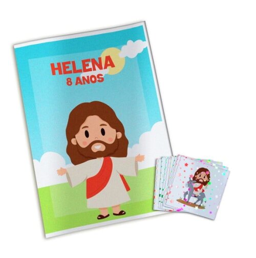 Álbum de Figurinhas Metalizadas Jesus
