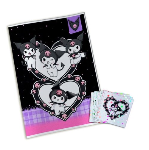 Álbum de Figurinhas Metalizadas Kuromi