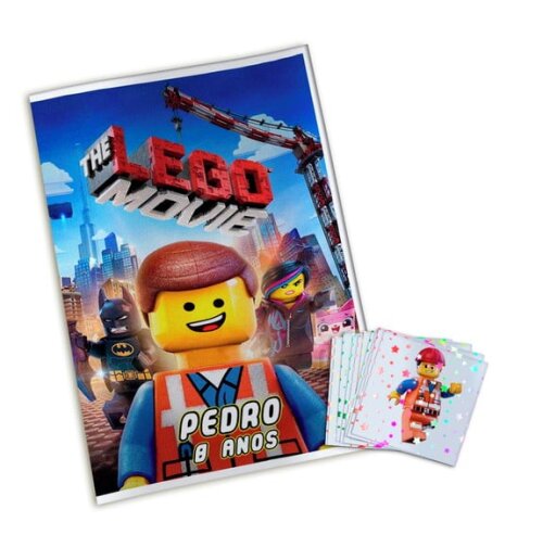 Álbum de Figurinhas Metalizadas Lego