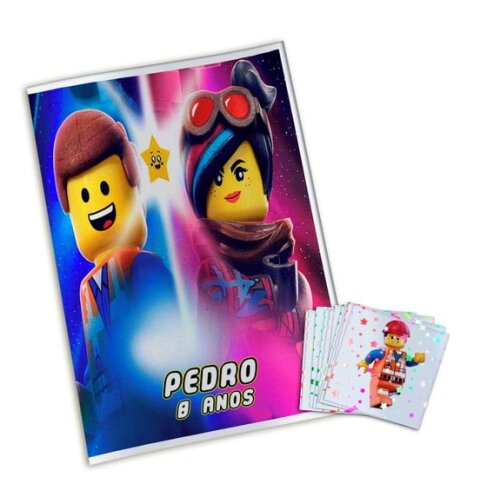 Álbum de Figurinhas Metalizadas Lego