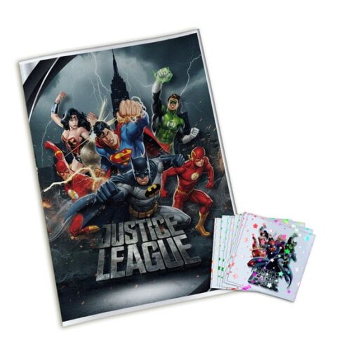 Álbum de Figurinhas Metalizadas Liga da Justiça