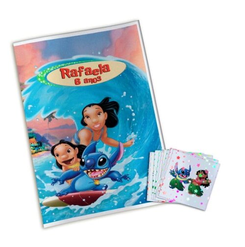 Álbum de Figurinhas Metalizadas Lilo e Stitch