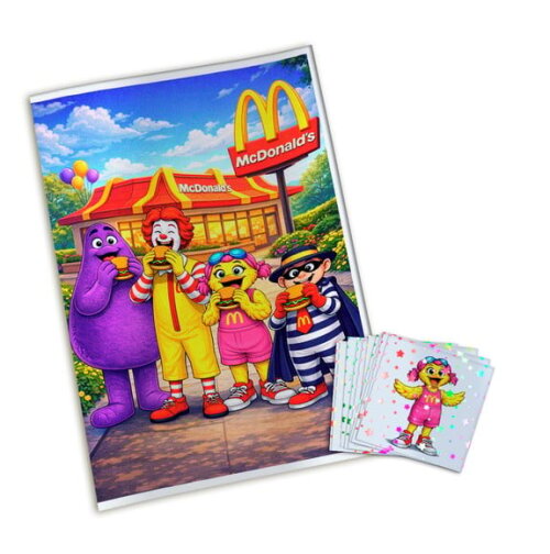 Álbum de Figurinhas Metalizadas Mc Donalds