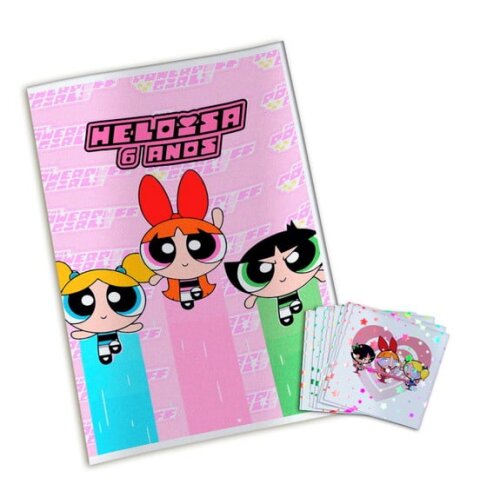 Álbum de Figurinhas Metalizadas Meninas Super Poderosas