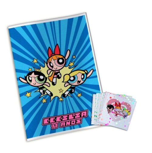 Álbum de Figurinhas Metalizadas Meninas Super Poderosas