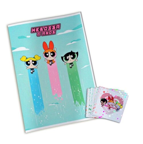 Álbum de Figurinhas Metalizadas Meninas Super Poderosas