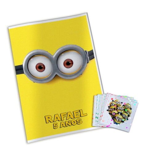 Álbum de Figurinhas Metalizadas Minions