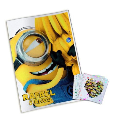 Álbum de Figurinhas Metalizadas Minions