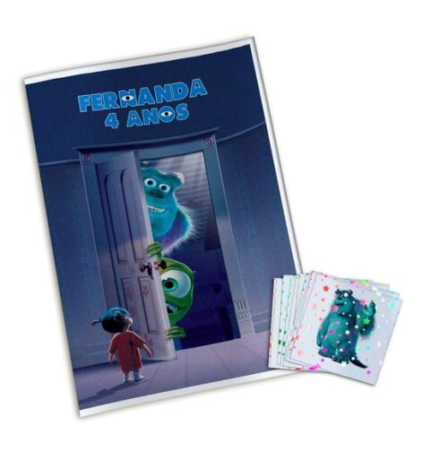 Álbum de Figurinhas Metalizadas Monstros Sa