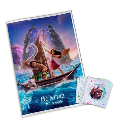 Álbum de Figurinhas Metalizadas Moana 2