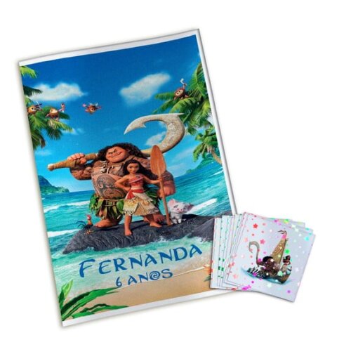 Álbum de Figurinhas Metalizadas Moana