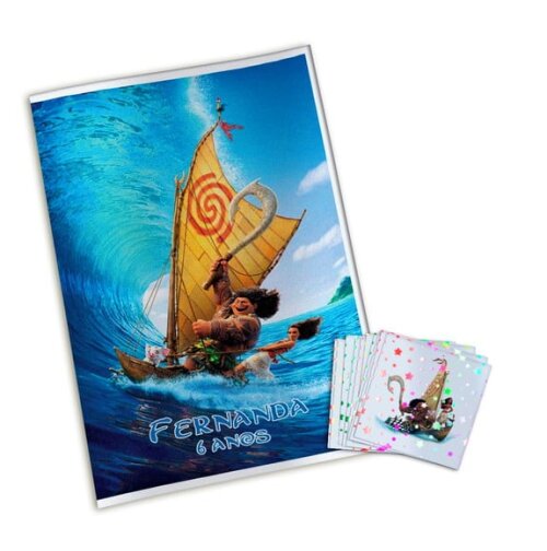 Álbum de Figurinhas Metalizadas Moana