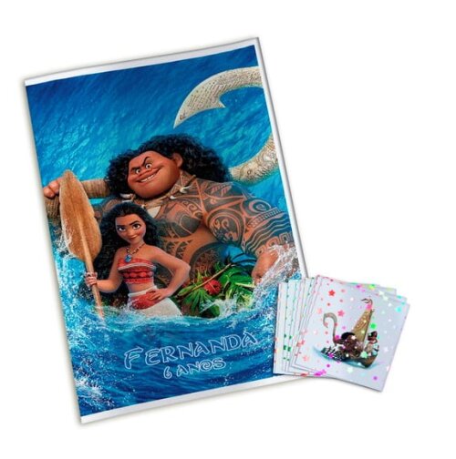 Álbum de Figurinhas Metalizadas Moana