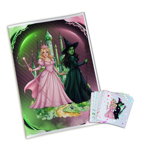 Álbum de Figurinhas Metalizadas Mole Wicked Bruxas de Oz