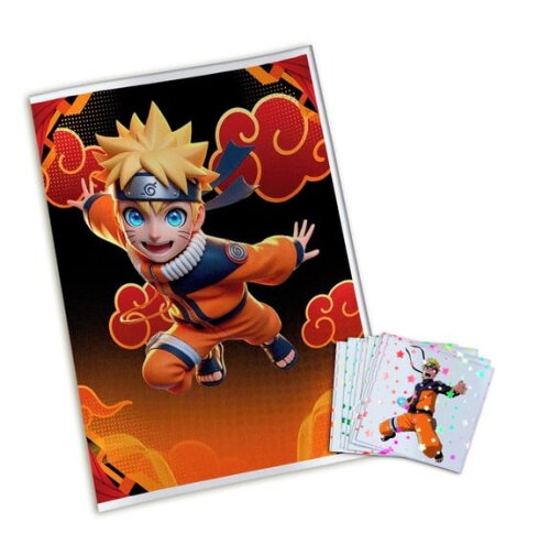 Álbum de Figurinhas Metalizadas Naruto